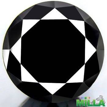Черный природный бриллиант 3.15crt