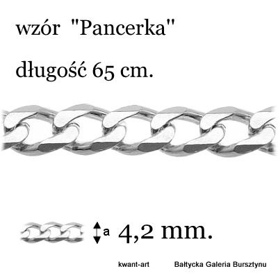 Серебренная цепь бронированный FAT ( шер.4,2mm ) 65 см