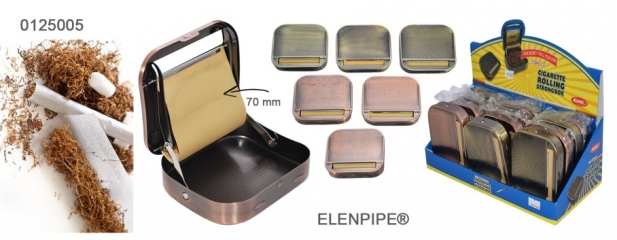 Машинки для самокруток 7 и 8 см в металлической табакерке опт ELenpipe