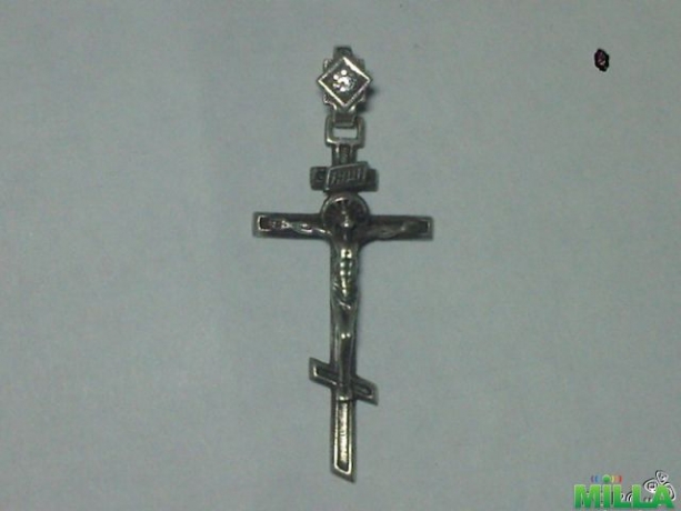 Крестик черненое серебро
