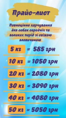 Корм для собак Premium с бесплатной доставкой по Украине