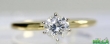 Золотое кольцо с бриллиантом в стиле Tiffany