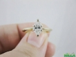 Кольцо с бриллиантом формы &quot;маркиз&quot;0,50к