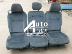 Автосидения б. у. Renault Scenic II (Рено Сценик 2) 3 шт. "трансформеры" (зеленые)