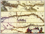 Элитный подарок - Карты течения Днепра Гиема де Боплана 1660г. (Старинная копия)