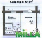 1 комнатная квартира  пос. Фонтанка -3